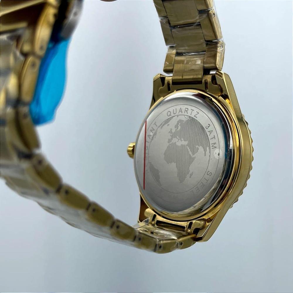 Guanqin Luxury Gold Diamond Watch – Crystal Bezel with Day-Date Display | Trendoraa Mart Elite Collection