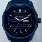 Forichs Luxury Sport Automatic-Style Men's Watch – Textured Dial with Day-Date & Premium Rubber Strap | Trendoraa Mart Elite Collection