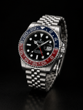 Rolex Luxury GMT Style Stainless Steel Automatic Watch
