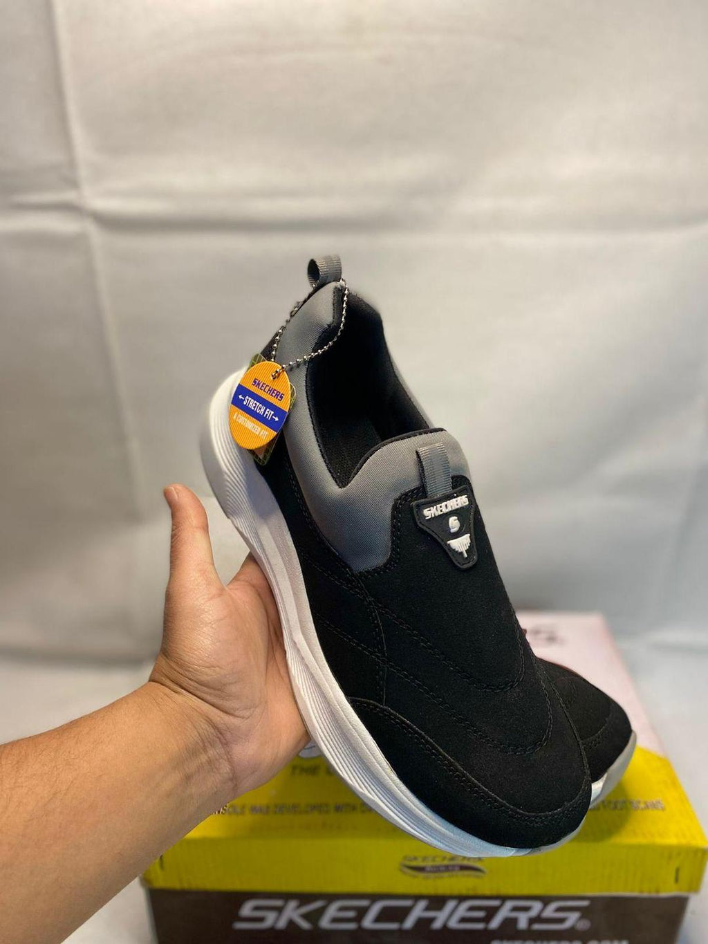 Men's Mustard Skechers EVA Casual Slip-On Shoes