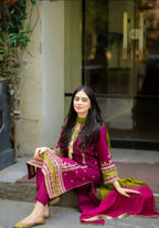 MIX TRENDING DESIGNS 3 Pcs Unstitched Embroidered Suit