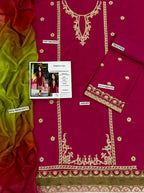 MIX TRENDING DESIGNS 3 Pcs Unstitched Embroidered Suit