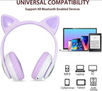 Cat Ear LED Headphones Multicolor ABS for Teens Young Adults